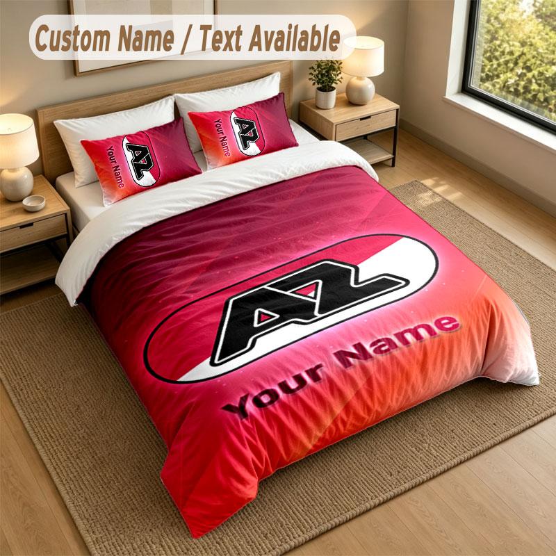 Bedding Set 1 Duvet Cover 2 Pillowcases AZ Alkmaar Print Soft Bed Linen Bedroom Decor