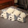 Soft Lying Fluffy Dog Plush Toys Stuffed Animal Sleep Cushion Pillow Dolls for Children Baby Birthday Xmas Gifts