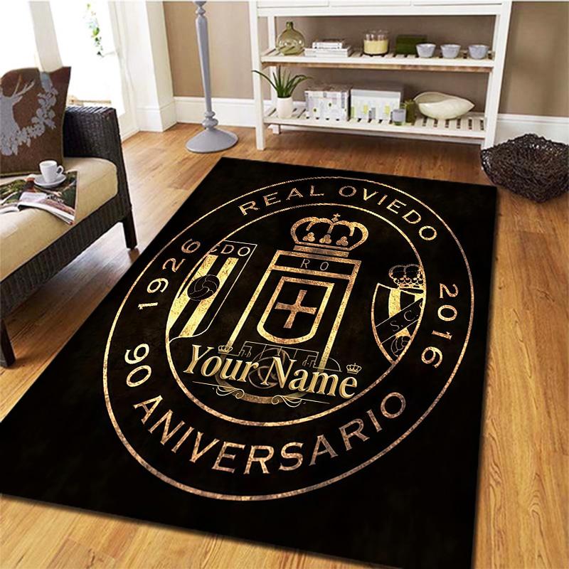 Real Oviedo Custom Name Carpet Rug For Living Room Bedroom Home Sofa Decoration Kids Play Nonslip Floor Mat