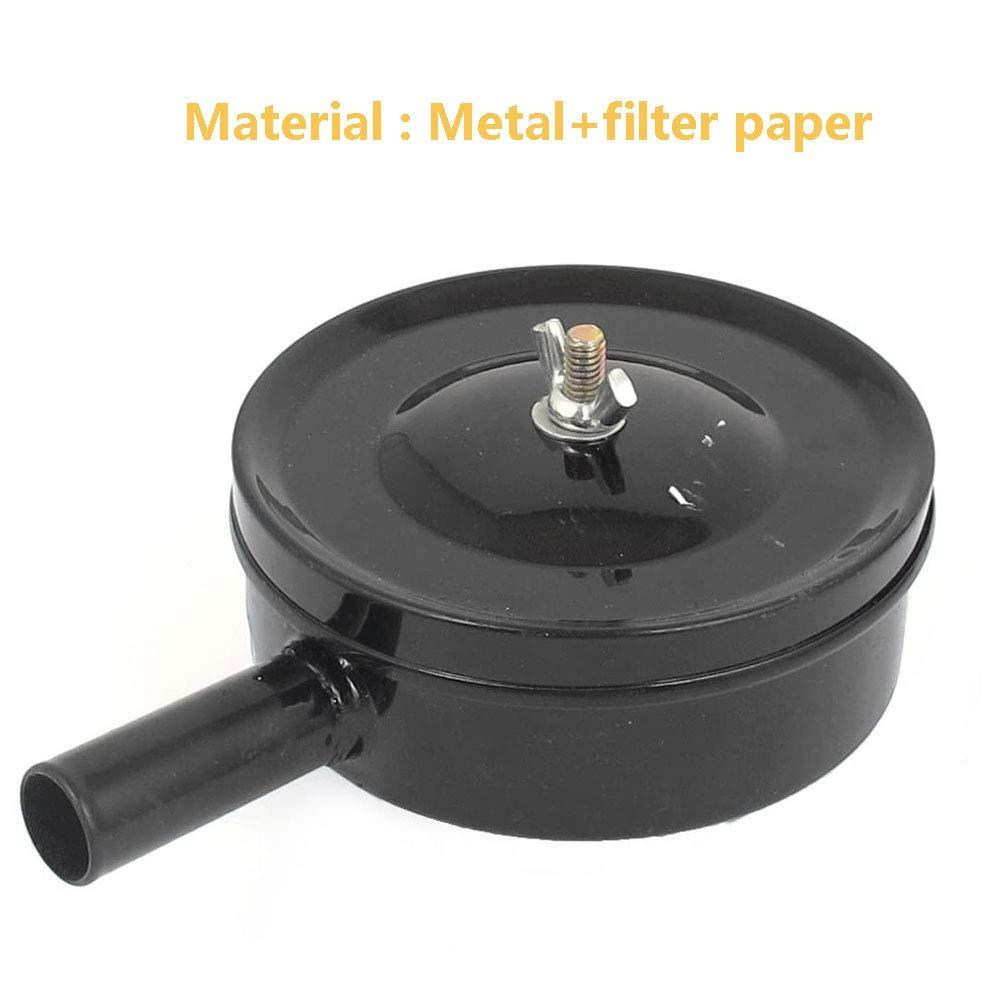 Black Thread Muffler Steel Air Intake Filter Portable Air Filter Pump Worker