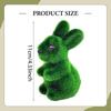 Flocked Rabbit Statue Foam Bunny Miniature Figurine Desk Table Centerpiece Artificial Animal Figure