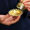 1 Mini Handheld Incense Burner Arab Middle Eastern Golden Star Crescent Small Incense Burner Home Restaurant Shop Holiday Party Decoration Ornaments