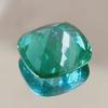 Natural Flawless Green Parti Sapphire Loose Cushion Cut Gemstone 14x13 MM