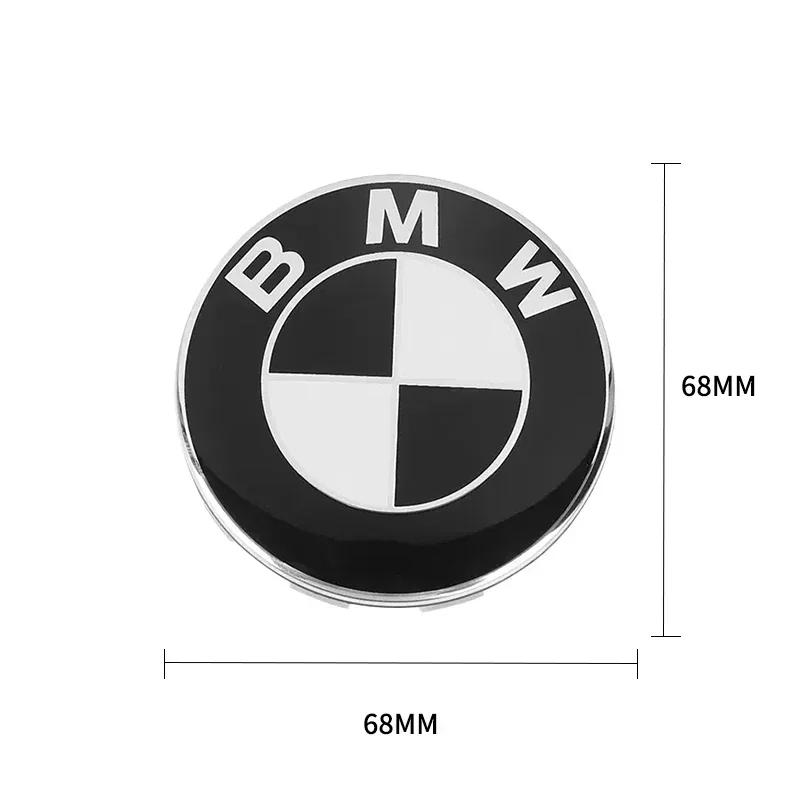 -56/68 мм Автомобильные колпаки для BMW 3 5 7 Серии M M3 M5 M6 F01 F20 F10 X5 E36 Декоративные аксессуары для центральных колпаков колес автомобиля