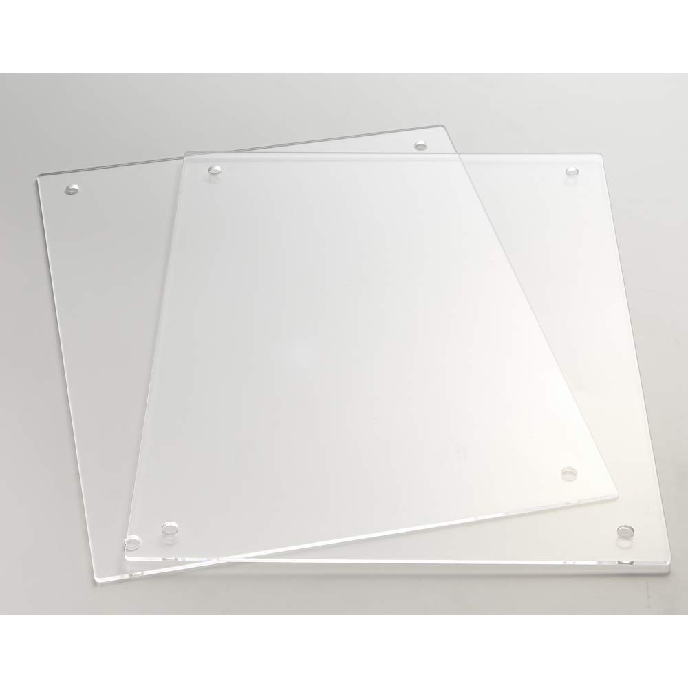 TRUSCO Acrylic Panels of Fits A4 8mm (Set 2), 2.5mm Thick, Size, Holes, AP2.5-A4-8
