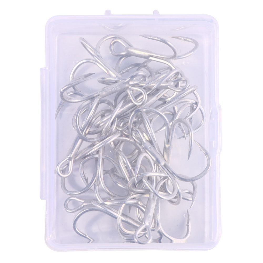 20шт/КОРОБКА полный набор рыболовных крючков коробка комплект нержавеющая тройная рыболовные крючки море для пресноводных соленых окровавленный крючок