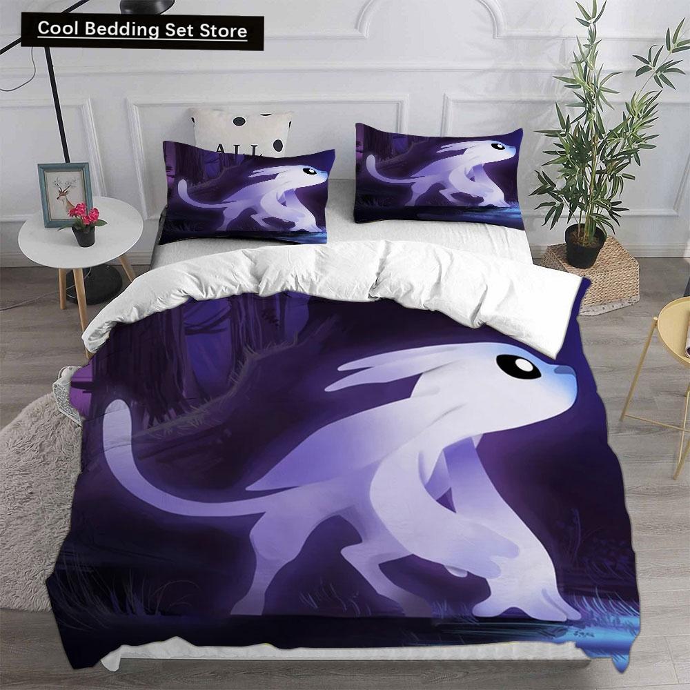 3D Игра Ори и Слепой Лес Комплекты постельного белья Одеяло Одеяло Покрывало Пододеяльник Наволочка 2-3 предмета Комплекты Детский Взрослый Размер