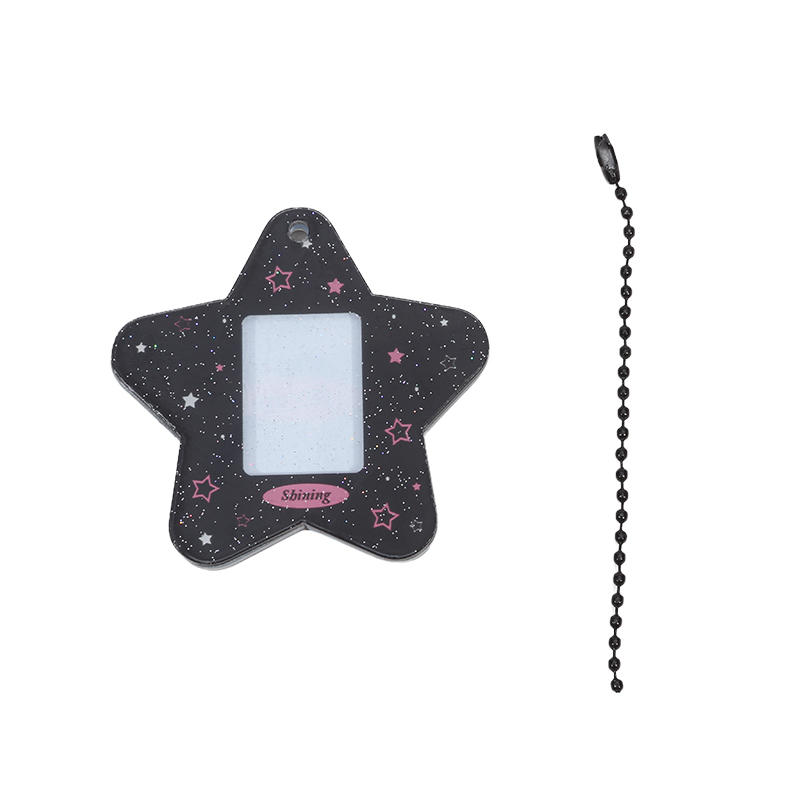 Модный жесткий держатель для карт, простая пятиконечная звезда, студенческий однодюймовый удостоверение личности, декоративный брелок с подвеской
