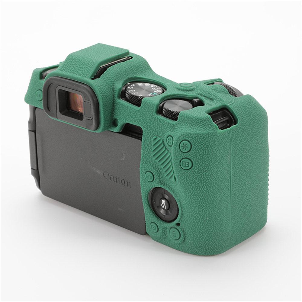 Мягкий силиконовый защитный чехол для корпуса камеры Canon EOS R8 с текстурой личи, противоударный