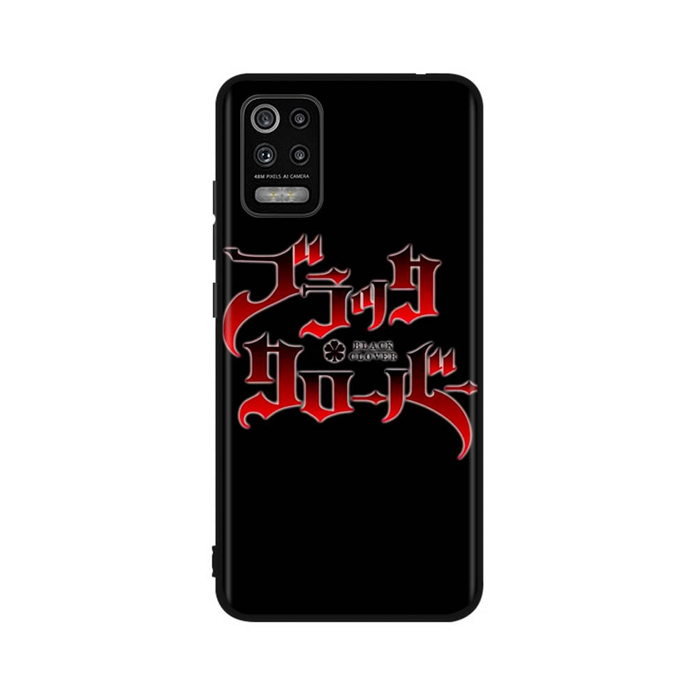 Чехол DT51 Black Clover Anime для Xiaomi Poco X6 X4 M5 M6 F5 F6 C65 C55 C50 C51 C40 Redmi Note 7 8 14C A3X 13C 12C 11 10A 9C Pro Black Sofe Cover