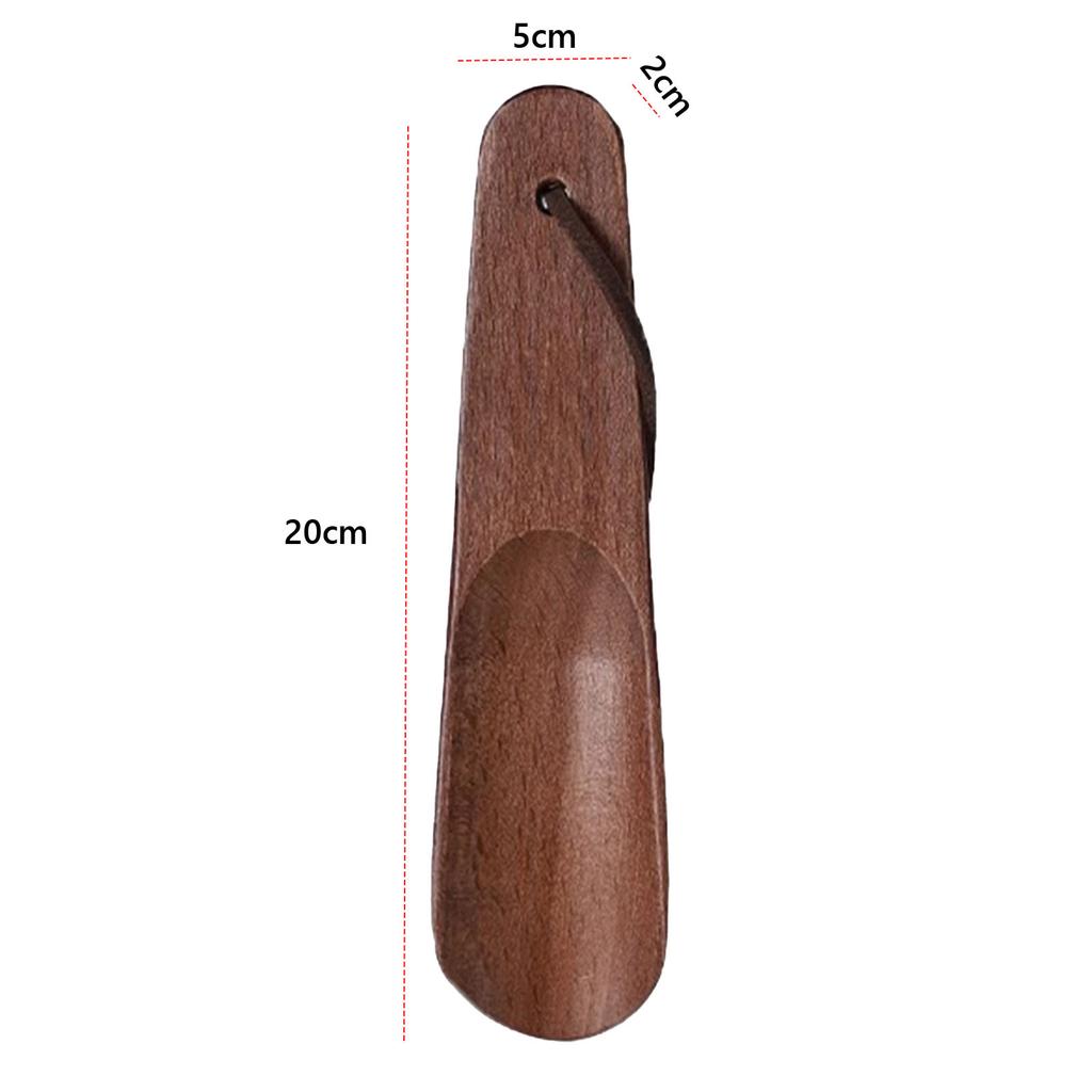 Длинная ручка для надевания обуви, гладкий край, рожок для обуви из массива дерева, многофункциональный инструмент для надевания обуви для пожилых людей, женщин, мужчин