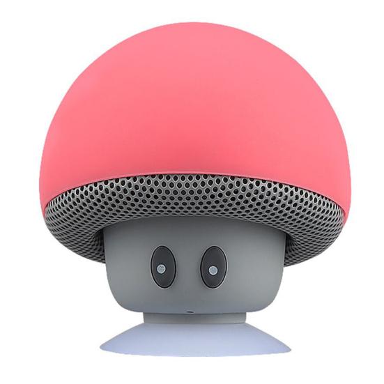 Портативная мини-милая грибовидная водонепроницаемая присоска Bluetooth-совместимая колонка Басовая звуковая коробка