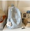 Schoolbag Middle and high school students Backpack Girls College students Class Commuter schoolbag 1011 New large-capacity casual backpack