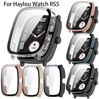 Полный защитный чехол для часов Haylou Watch RS5, чехол-защитное стекло для экрана для Haylou RS5, чехол из ПК 2-в-1 и пленка из закаленного стекла