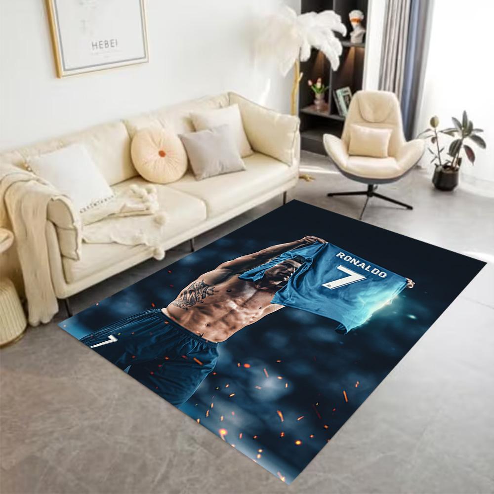 Ronaldo's Number Seven Jersey Area Rug Design for Dining Room Foyer Outdoor Playrooms Anti-slip Rug Office home decor