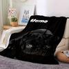 Black Pug Home Customize Your Name Blankets Soft Cozy Lightweight Versatile For All Seasons Perfect For Picnics Sofa Office Bed Living Room Ideal Gift