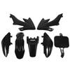 7pcs Black Plastic Fairing Kit Body Work Fairing Set Motorcycle Accessories Replacement for XR50