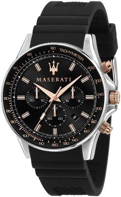 Maserati Sfida Black Simple мужские часы, циферблат,