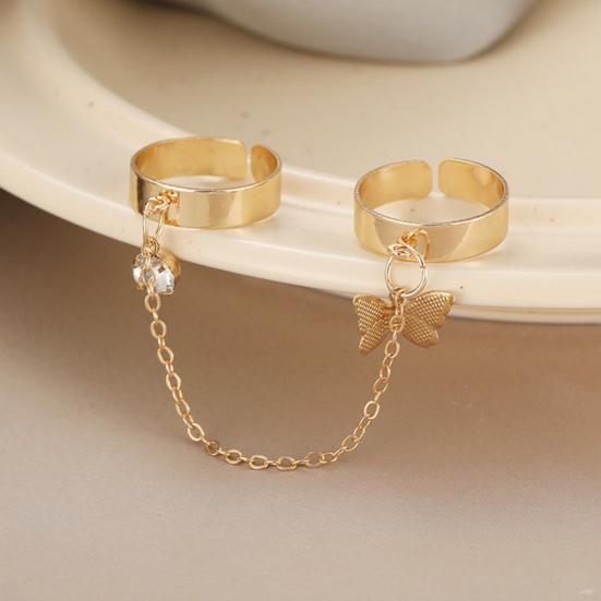 Женский комплект обручей с регулируемым кольцом со стразами и ярким блеском, комплект ювелирных изделий