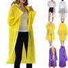 Men's And Women's Fashionable Plain Environmentally Friendly Hooded Raincoat
