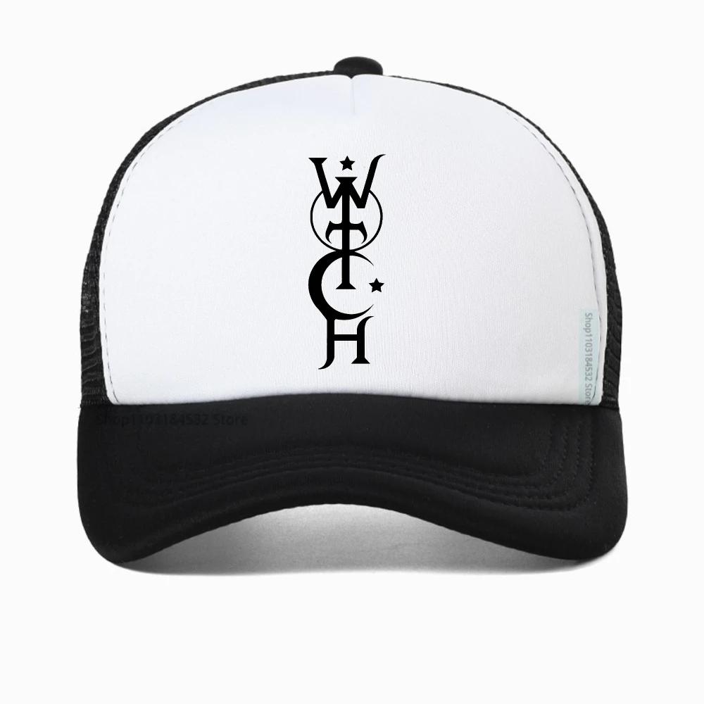 Witch print Baseball Cap Unisex Women Fashion Cool trucker Hat Unisex casual style mesh hat summer adjustable snapback hat