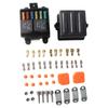 12V 6-Way Fuse Relay Box with 5-Pin 40A Relays and Fuses Repair For Car Truck
