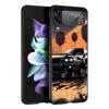 For Samsung Galaxy Z Flip 3 4 5 Hard Black Folding PC Phone Case Sports Car JDM Tokyo drift F1 Luxury For Samsung Z Flip3 Cover