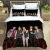 3D O-ONE band Напечатанный комплект постельного белья Пододеяльник Наволочка Комплект постельных принадлежностей Постельное белье Простыня Пододеяльник Полный Размер Королевы Королевский Размер