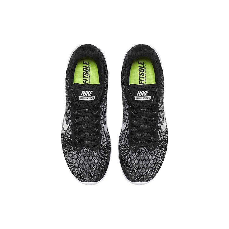 Nike Air Max Sequent 2 Черный Белый Темно-серый Женские 852465-002