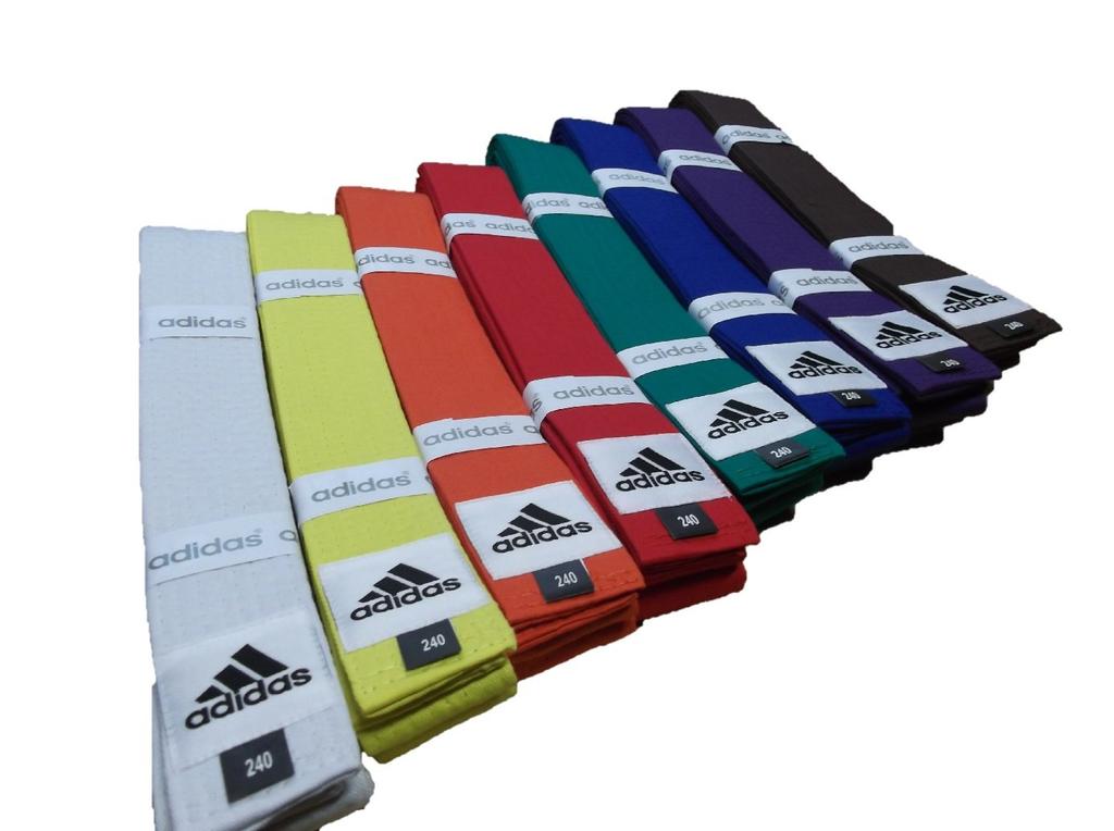 Размер цветного ремня Adidas (Клубная модель) (Оранжевый пояс, 3/240 см)