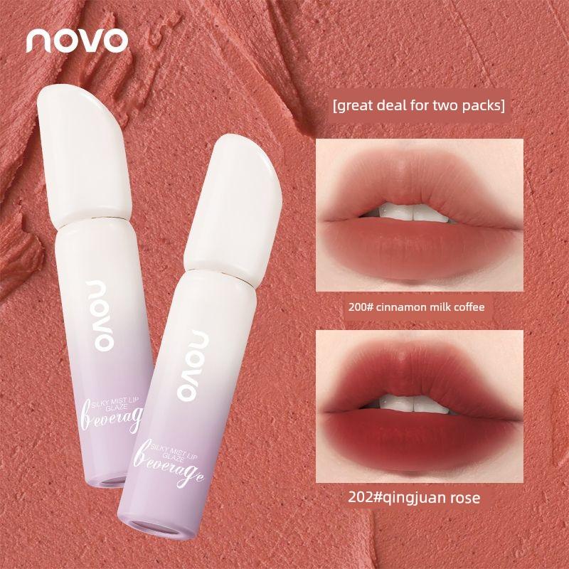 Novo Cream Ice Cream Velvet Lip Glaze Matte Long-Lasting Color Niche Affordable Lipstick