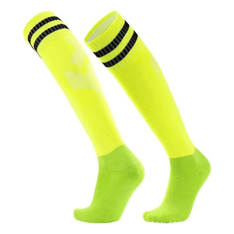Football Socks, Stockings, Thickened Towel Bottom Socks, Football Adult Sweat-absorbing Non-slip Sports Socks, Striped Over Knee Children