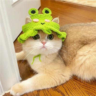 Питомец ручной работы шляпа милый мультяшный кот собака одежда шляпа украшение, питомец головной убор головной убор