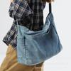 Женская сумка-тоут 2025 новая большая вместительная сумка для поездок на работу осенне-зимняя универсальная джинсовая на плечо сумка для занятий для студенток