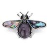 Fashion Bee Natural Stone Pearl Abalone Shell Pendant Dual Use Charm Pendant Jewelry Findings Making For Women Wholesale
