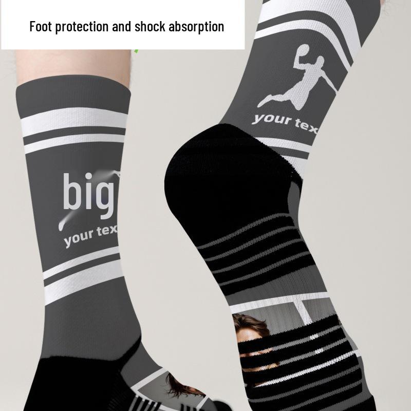 Эксклюзивные носки с принтом лица и Рождества для DIY – Цифровой дизайн из полиэстера 360°