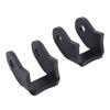 Rear Shock Mounts 1 Pair Weld On Shock Mount Bracket Kit Heavy Duty For Off-Road Trailers, Black Curved Design