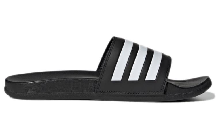 Шлепанцы Adilette Adidas Comfort 'Черный Белый' GZ5891