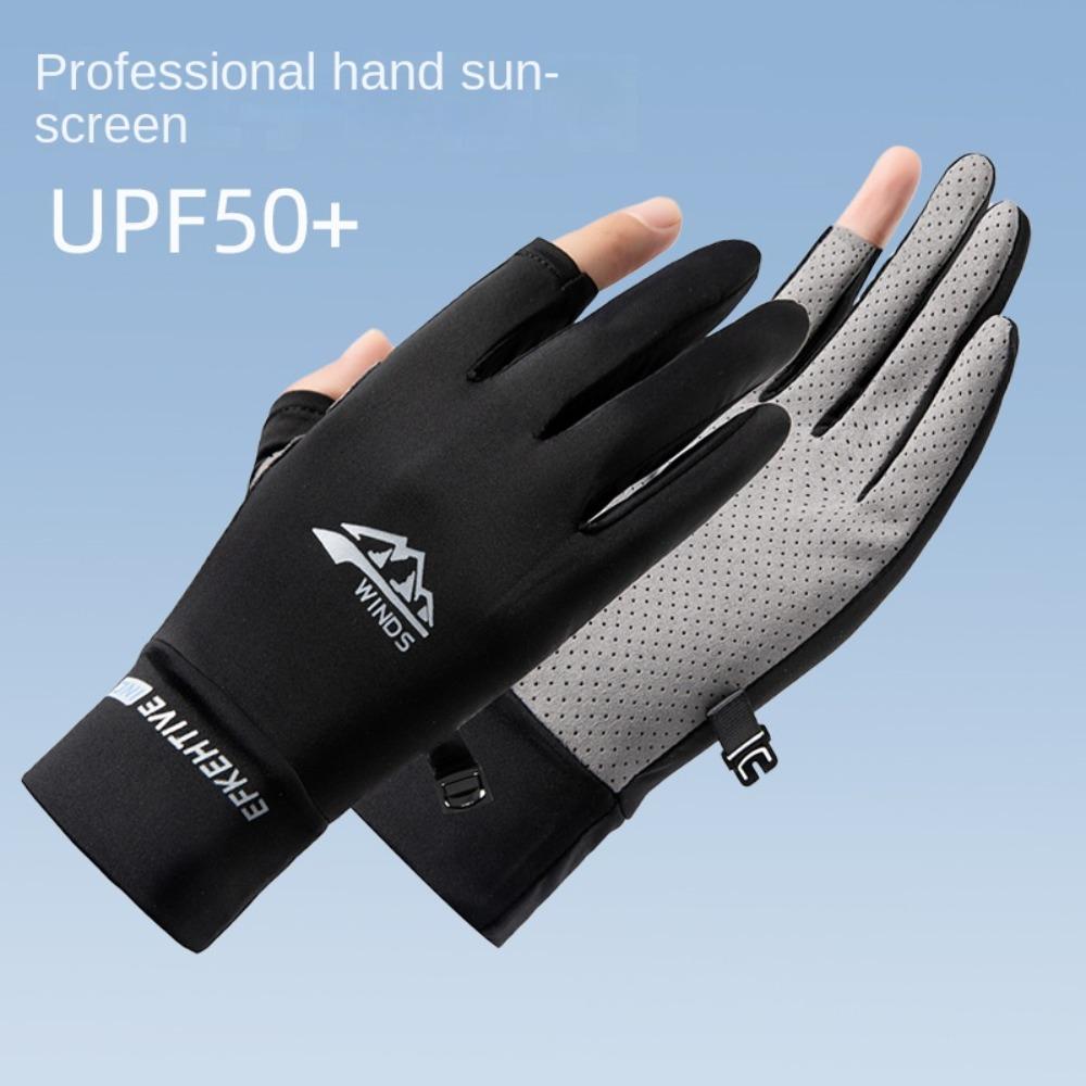 Противоскользящие перчатки Ice Silk Солнцезащитные перчатки для велоспорта Модные перчатки для рыбалки Спортивные перчатки