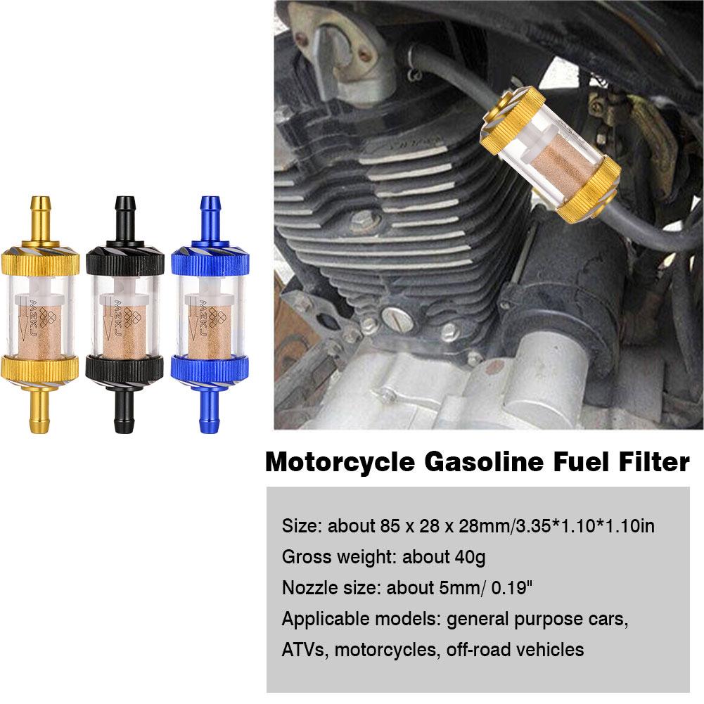 Мотоциклетный модифицированный металлический масляный фильтр съемный прозрачный стеклянный бензиновый фильтр для квадроцикла, питбайка, мотокросса