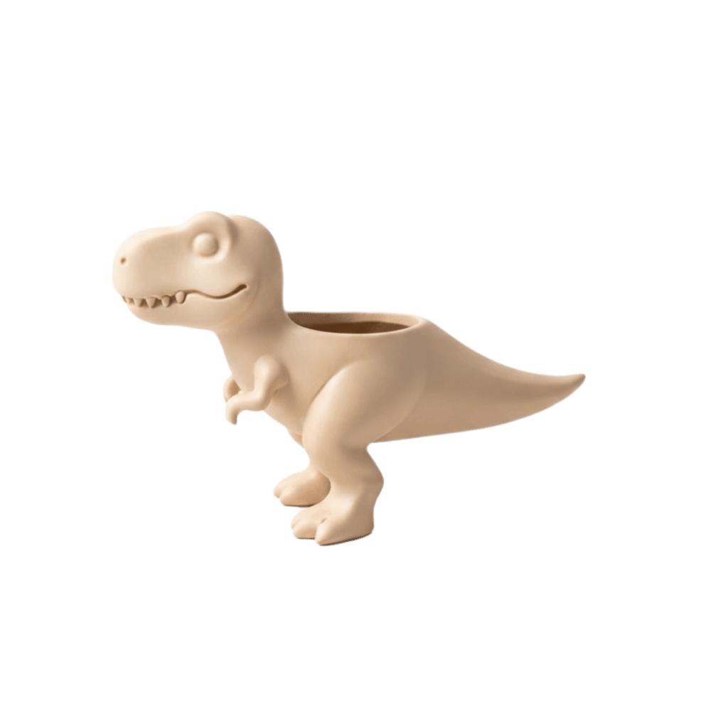 3D Printed Dinosaur Flowerpot Ornaments Mini Potted Planter Dinosaur Statue T-Rex Plant Pot  Gift