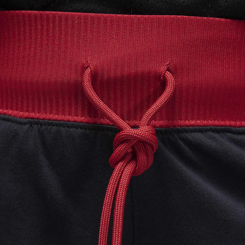 Jordan Шорты с высокой талией и завязками с цветными блоками, женские брюки, красные, черные DZ3353-010