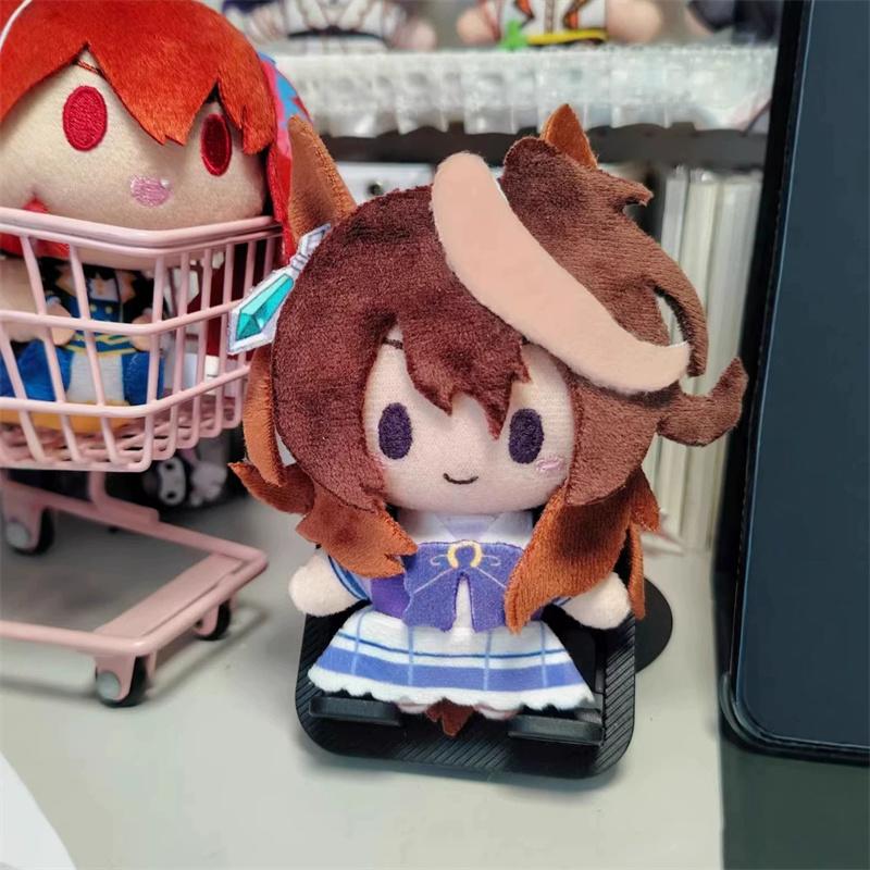 10cm Pretty Derby Plush Toy Oguri Cap Symboli Rudolf Stuffed Mini Doll Round Plushies Backpack Keys Pendant Fans Birthday Gifts