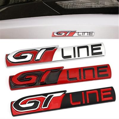 Для GT Line Logo 308 508 Автомобиль Задний багажник Багажник Задняя дверь Эмблема Боковой значок крыло Наклейки Наклейки