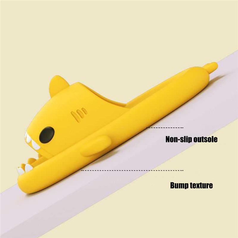 Летние детские тапочки для взрослых и пар, домашние и уличные необычные домашние тапочки с изображением акулы, милые сандалии с героями мультфильмов