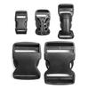 2pcs Black Paracord Bracelet Buckle Plastic Side Release Buckles Curved Buckle Lock  Outdoor Tool