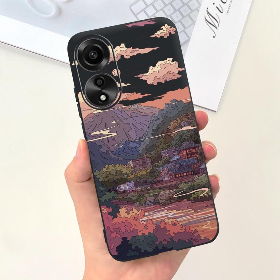 Чехол для Oppo A78 4G CPH2565 Милый Мультяшный Динозавр Расписной Чехол Мягкий Силиконовый Чехол для Телефона Для Oppo A78 A 78 OppoA78 4G 5G Fundas