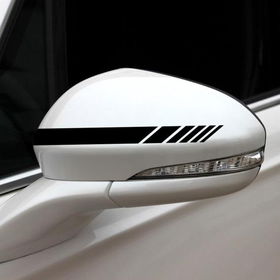 Спортивная гоночная полоса автомобиля, боковая часть кузова, капот, зеркало заднего вида, наклейка, набор декоративных наклеек
