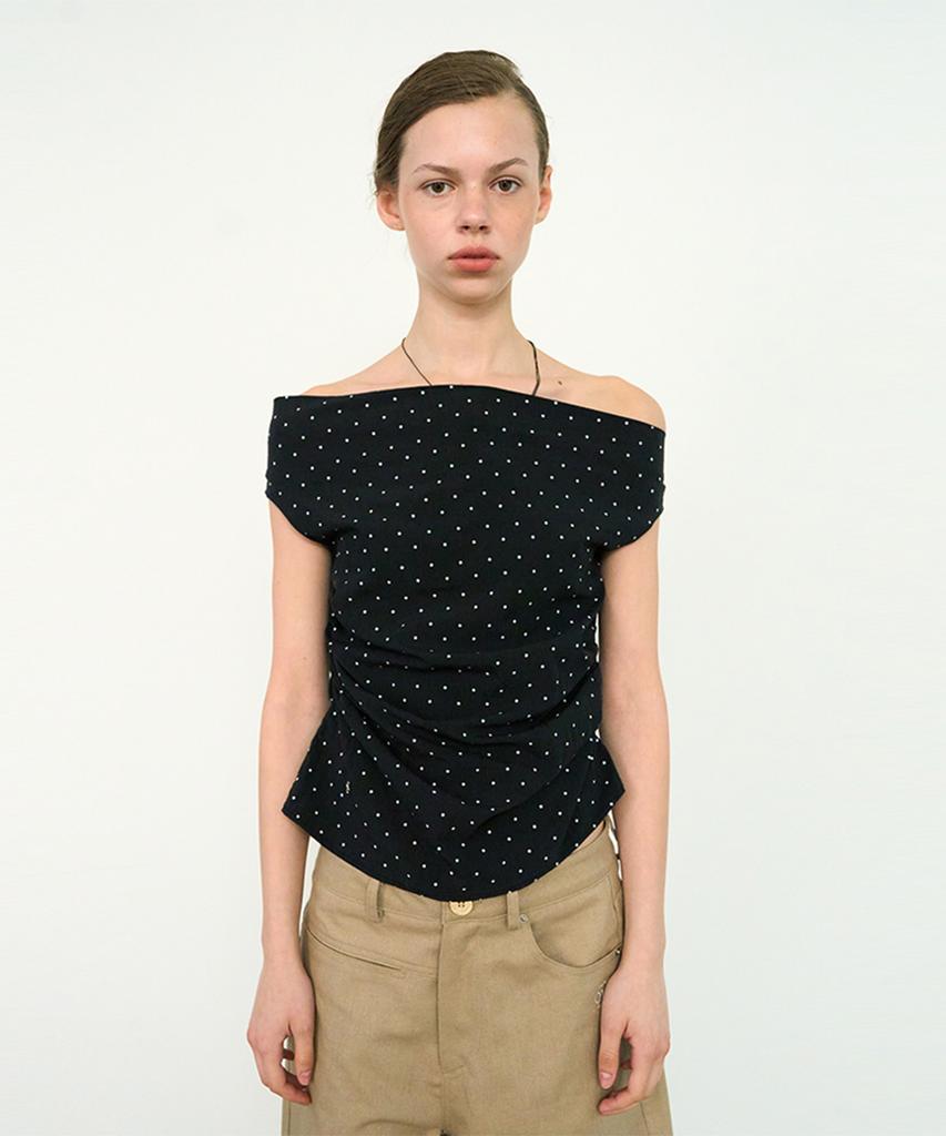 OUI MAIS NON Polka-Dot Top
