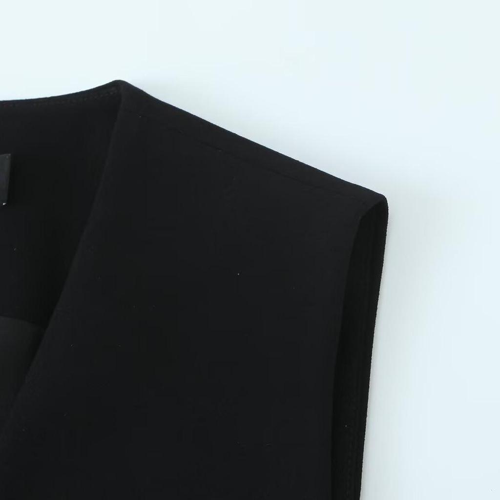 TAOP&ZA Женский весенне-летний асимметричный жилет без рукавов с V-образным вырезом